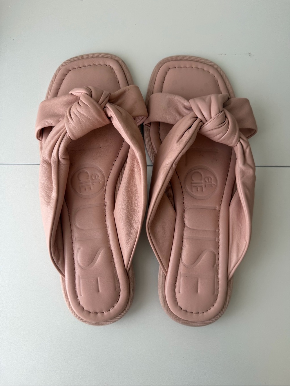Louise et Cie Abaleena Slide Sandal Pink Leather Size 10